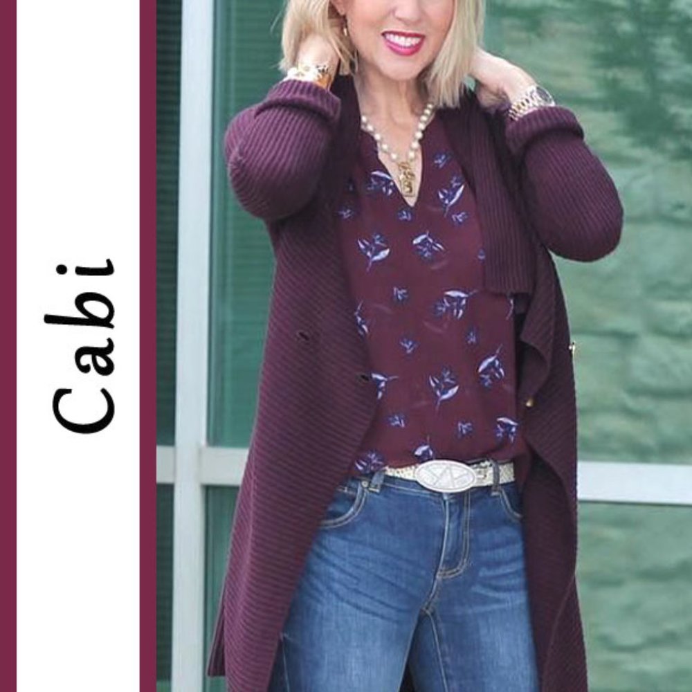 CAbi | 'Bouquet' Floral Print Tunic Blouse Top - Picture 1 of 10